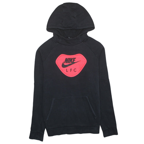 Nike LFC Black XL Teens Pullover Hoodie with Red Logo