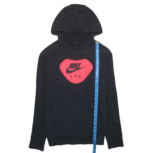 Nike LFC Black XL Teens Pullover Hoodie with Red Logo