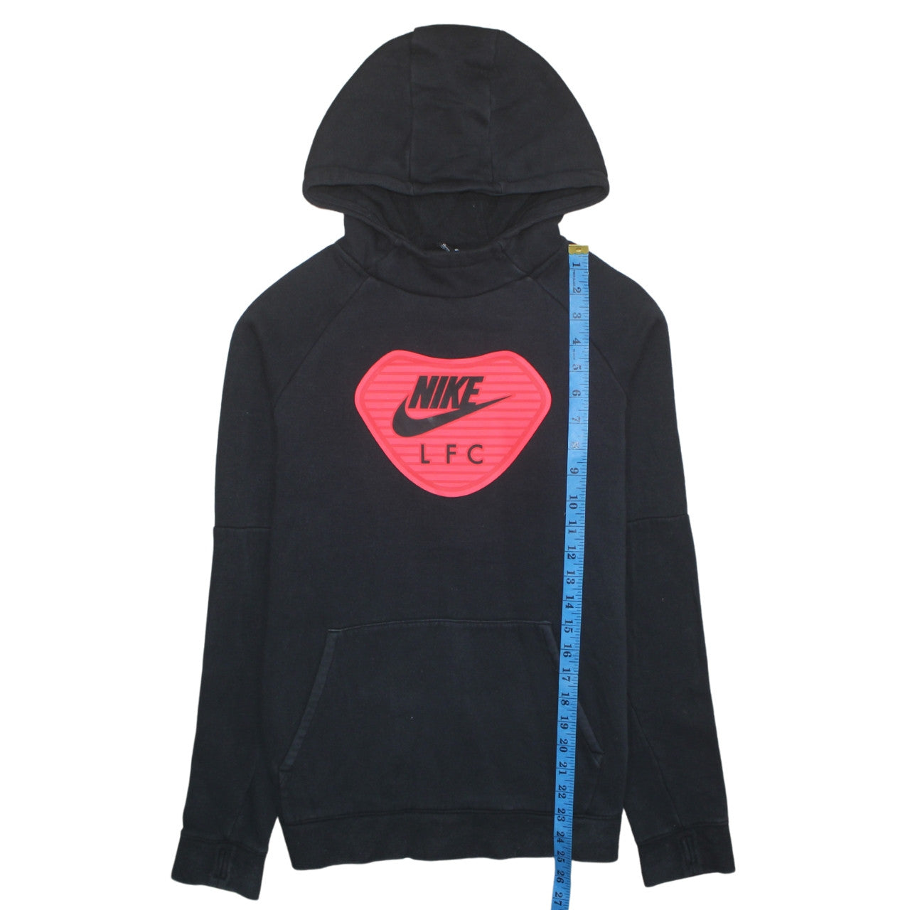 Nike LFC Black XL Teens Pullover Hoodie with Red Logo