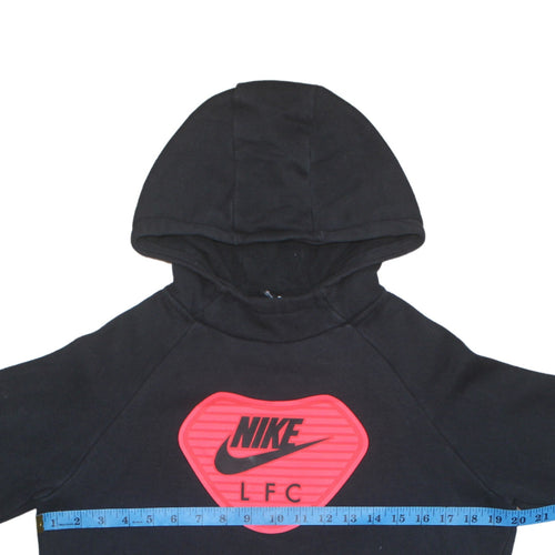 Nike LFC Black XL Teens Pullover Hoodie with Red Logo