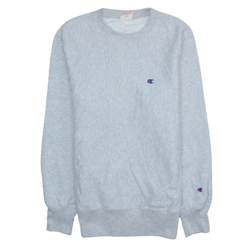 Champion Men's Grey Large Reverse Weave Crew Neck Sweatshirt