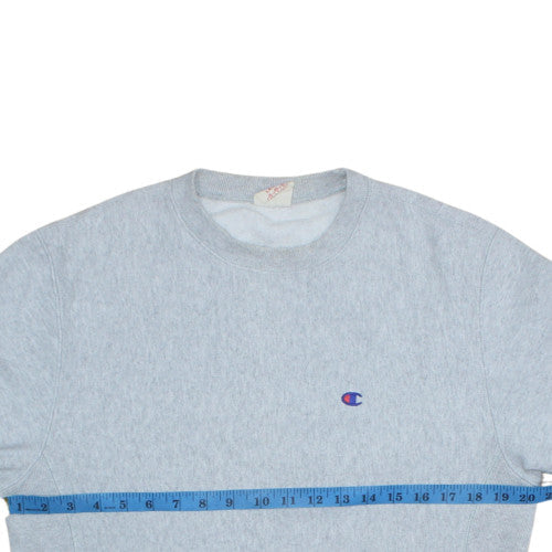 Champion Men's Grey Large Reverse Weave Crew Neck Sweatshirt