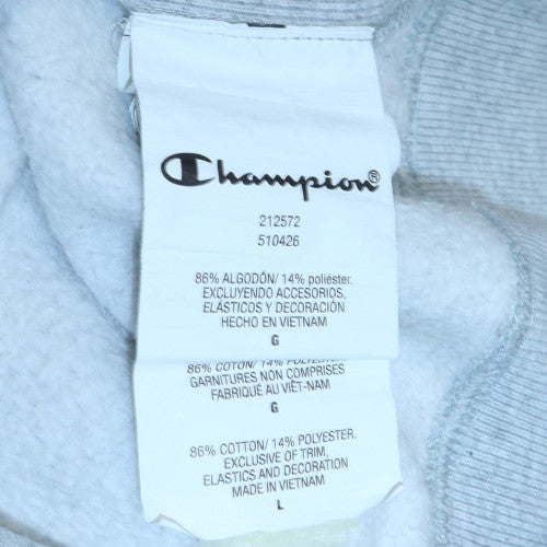 Champion Men's Grey Large Reverse Weave Crew Neck Sweatshirt