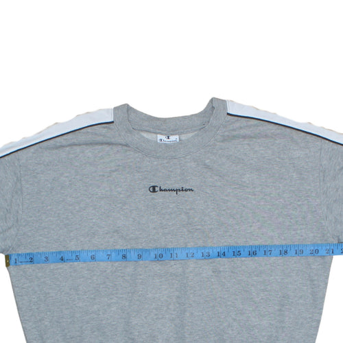 Champion Men's Grey Crew Neck Pullover Sweatshirt Size M