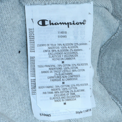 Champion Men's Grey Crew Neck Pullover Sweatshirt Size M