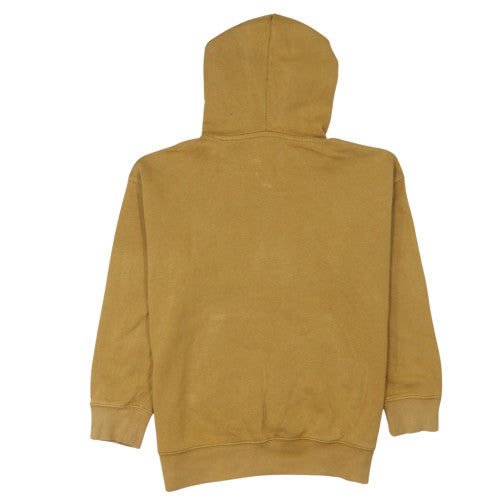 GAP Teens Brown Pullover Hoodie S Logo Fleece Sweatshirt