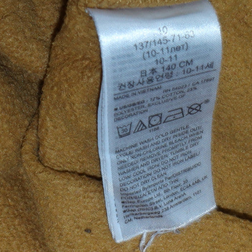 GAP Teens Brown Pullover Hoodie S Logo Fleece Sweatshirt