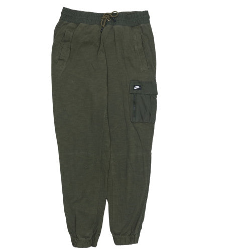 Nike Men's Green Jogger Sweatpants Size M Lightweight Cotton Blend