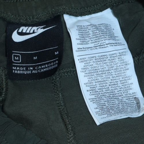 Nike Men's Green Jogger Sweatpants Size M Lightweight Cotton Blend