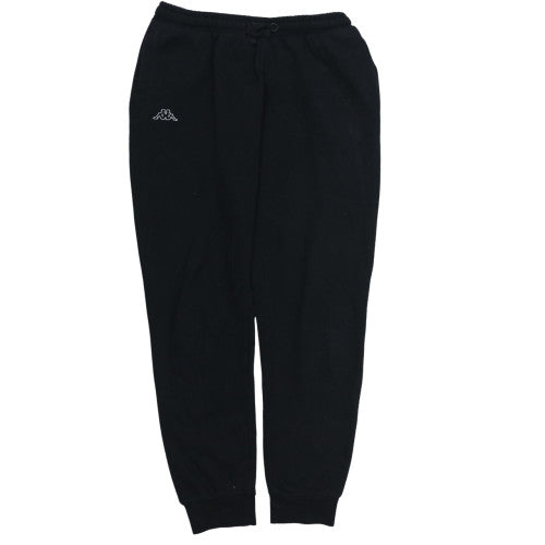 Kappa Men Black XL Jogger Sweatpants Drawstring Elastic Waist
