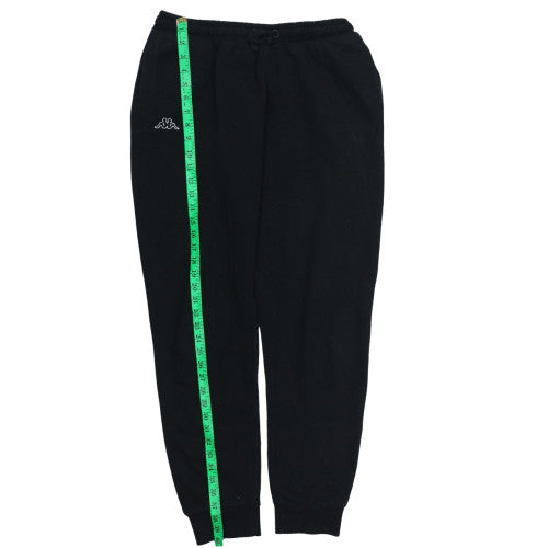 Kappa Men Black XL Jogger Sweatpants Drawstring Elastic Waist