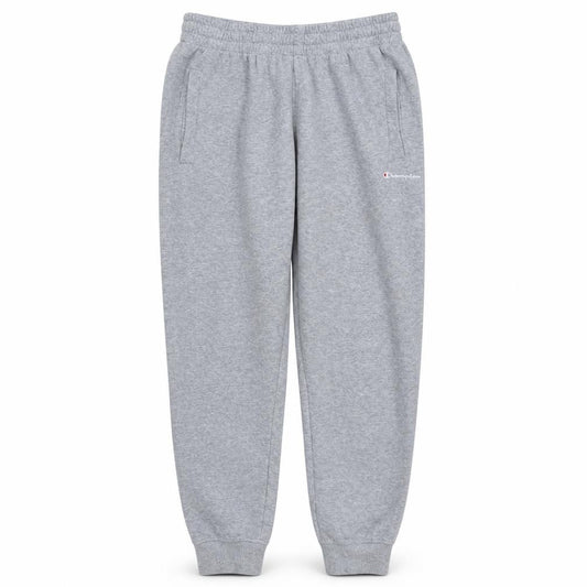 Front view of Champion Men's Grey Fleece Jogger Sweatpants M Regular Fit