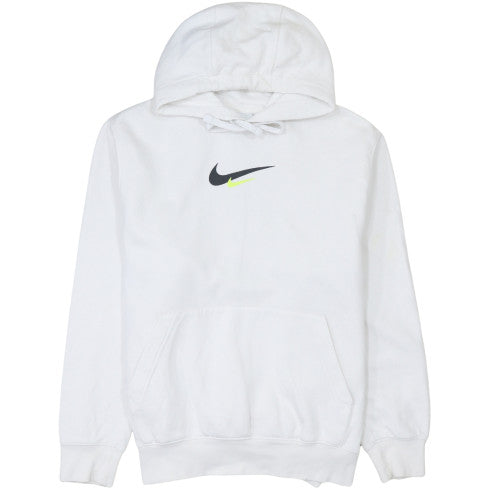 Nike Men's White Pullover Hoodie M Sports Fleece Sweatshirt