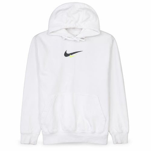 Nike Men's White Pullover Hoodie M Sports Fleece Sweatshirt