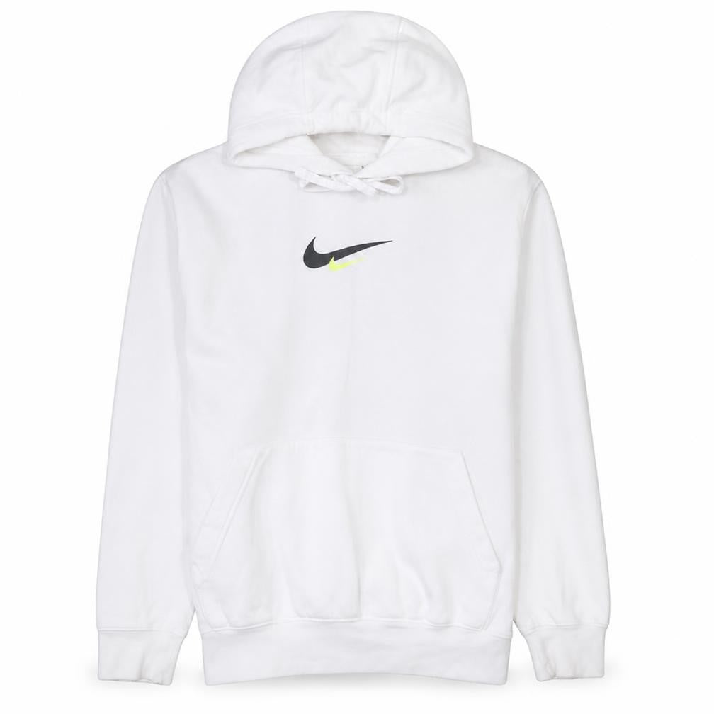 Nike Men's White Pullover Hoodie M Sports Fleece Sweatshirt