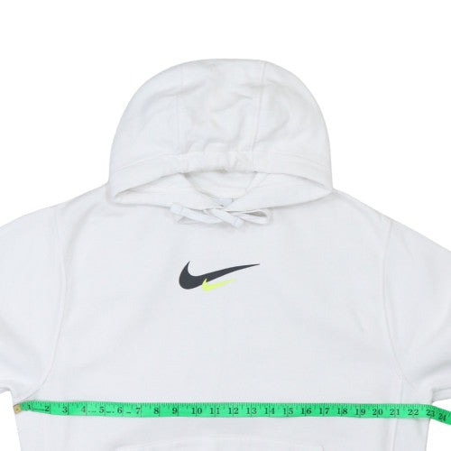 Nike Men's White Pullover Hoodie M Sports Fleece Sweatshirt