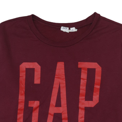 GAP Men's Red XL Pullover Crew Neck Logo Sweatshirt
