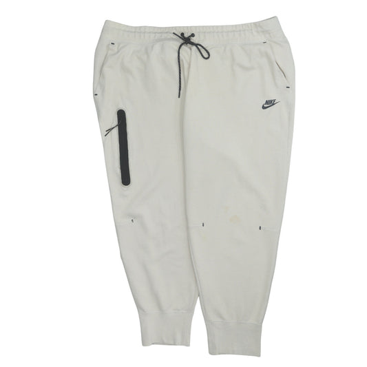 Nike Men’s Ivory Jogger Sweatpants 2XL Cotton Blend Tapered Fit
