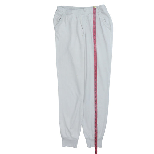 Nike Men White Dri-Fit Yoga Jogger Trousers Size S
