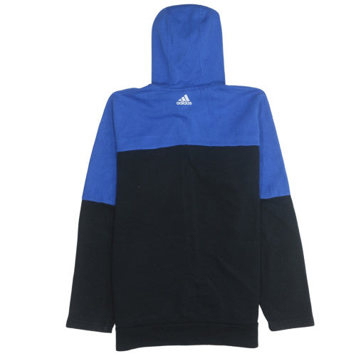 Adidas Men's Blue Black Full Zip Hoodie M Logo Sportswear