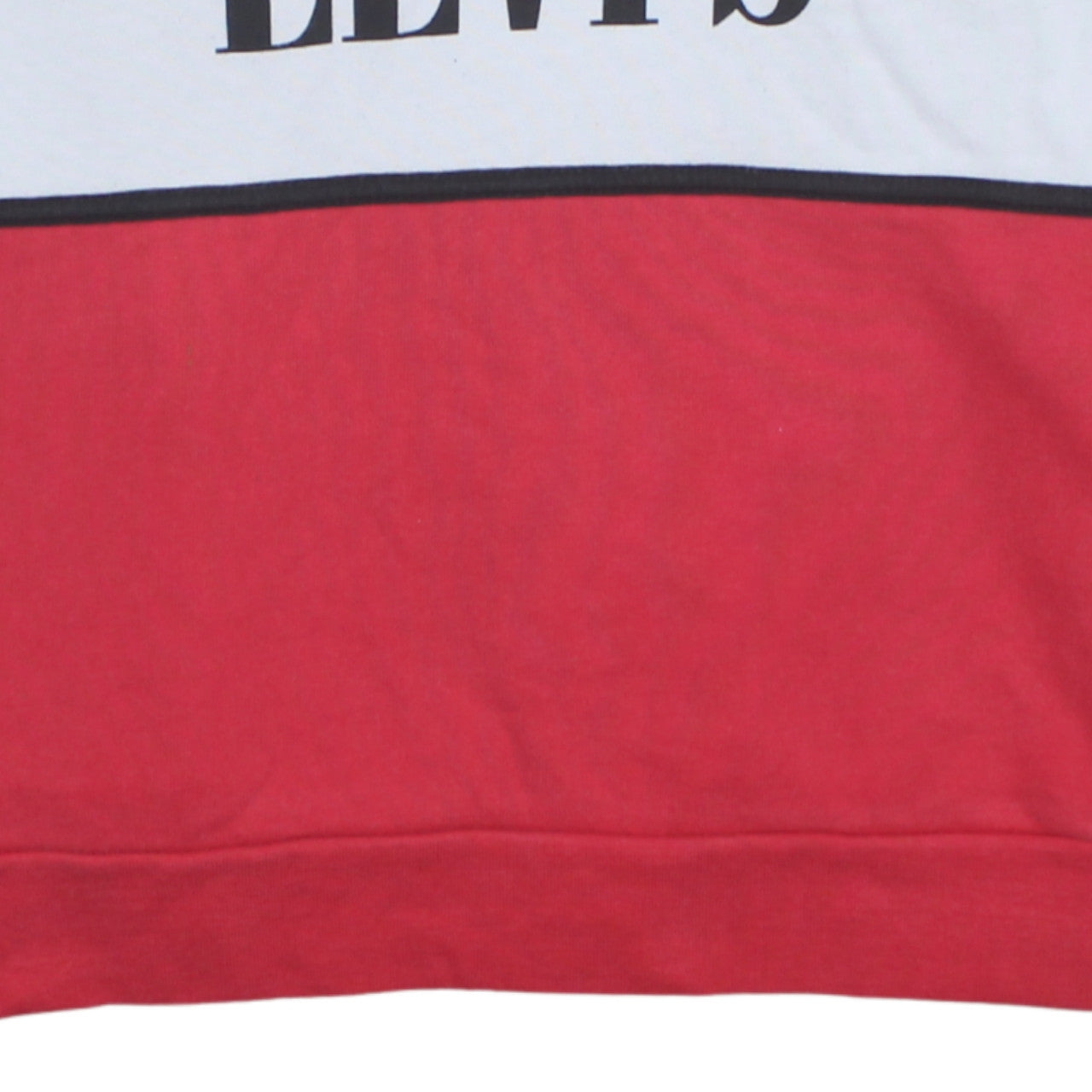 Levi's Men's Red 1/2 Zip Logo Sweatshirt XL Regular Fit