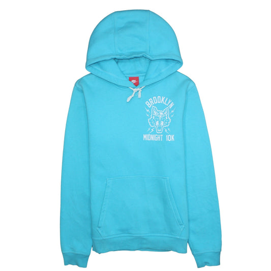 Nike Men's Blue Pullover Hoodie Brooklyn Graphic Size S