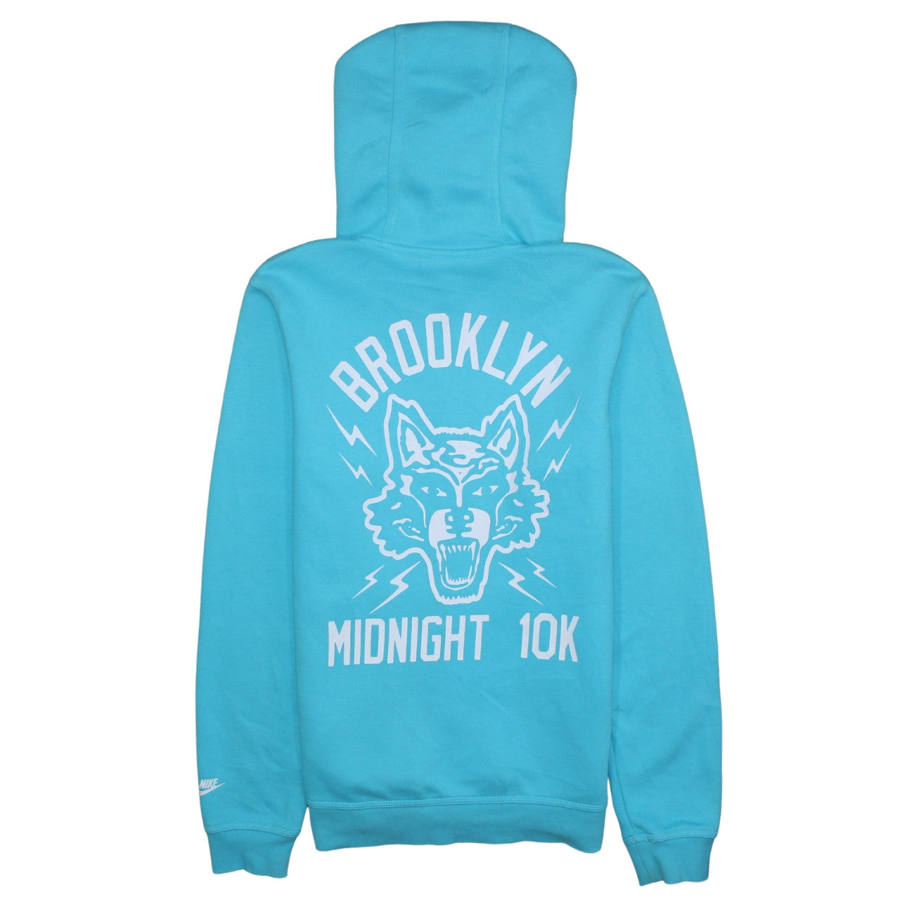 Nike Men's Blue Pullover Hoodie Brooklyn Graphic Size S