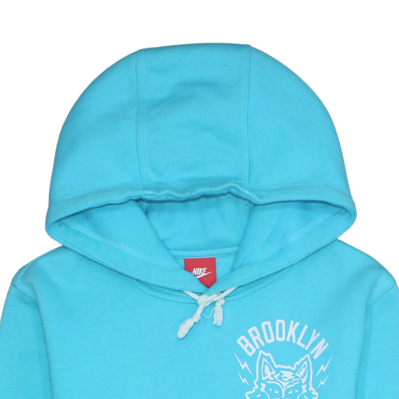 Nike Men's Blue Pullover Hoodie Brooklyn Graphic Size S