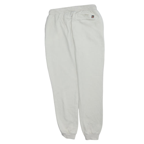 Ellesse Mens White Jogger Sweatpants M Regular Fit Cotton Blend