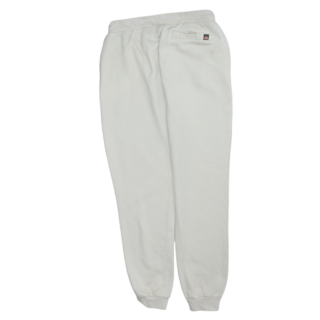 Ellesse Mens White Jogger Sweatpants M Regular Fit Cotton Blend