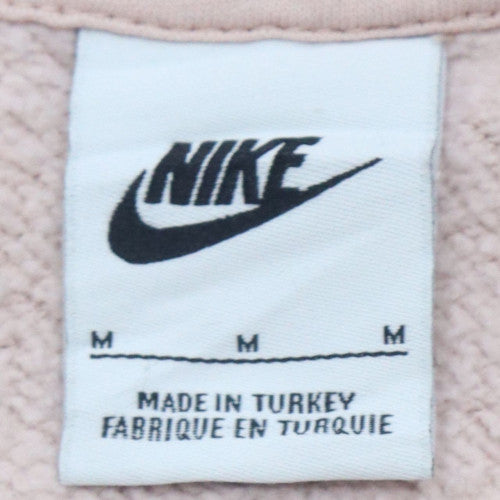 Nike Womens Beige Pullover Hoodie Medium Hooded Sweatshirt