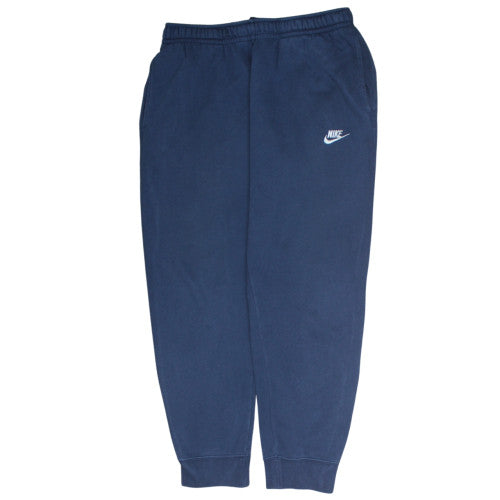 Nike Men's Blue Fleece Jogger Sweatpants L Regular Fit Activewear