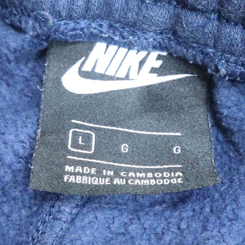 Nike Men's Blue Fleece Jogger Sweatpants L Regular Fit Activewear