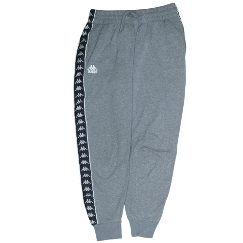 Kappa Men Grey Medium Jogger Sweatpants with Side Stripe