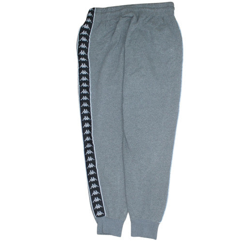 Kappa Men Grey Medium Jogger Sweatpants with Side Stripe
