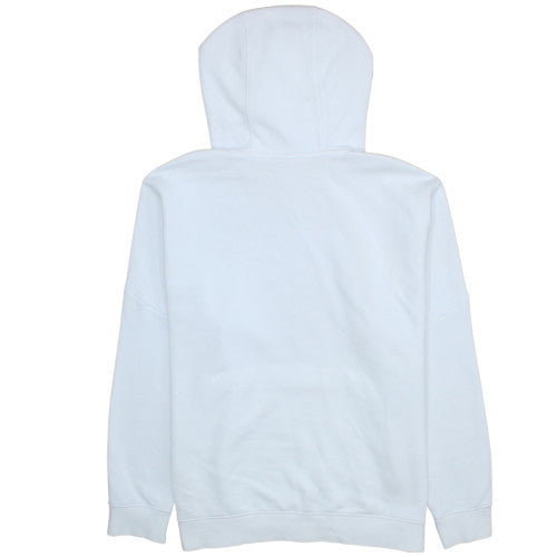 Nike Men's White Pullover Hoodie L Logo Fleece Sweatshirt