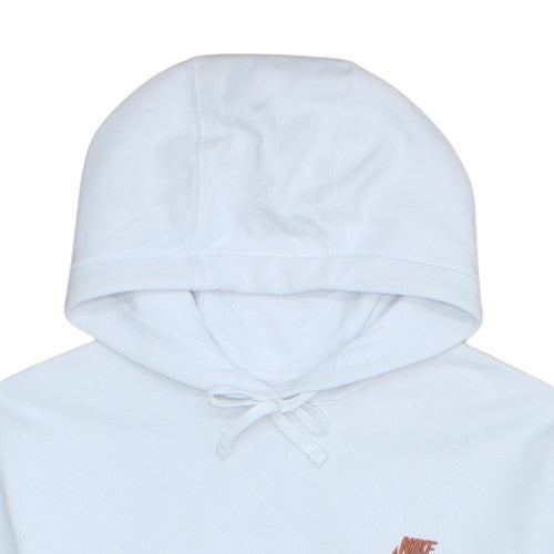 Nike Men's White Pullover Hoodie L Logo Fleece Sweatshirt