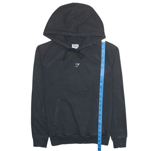Gymshark Men’s Black XS Pullover Hoodie Cotton Blend Sportswear