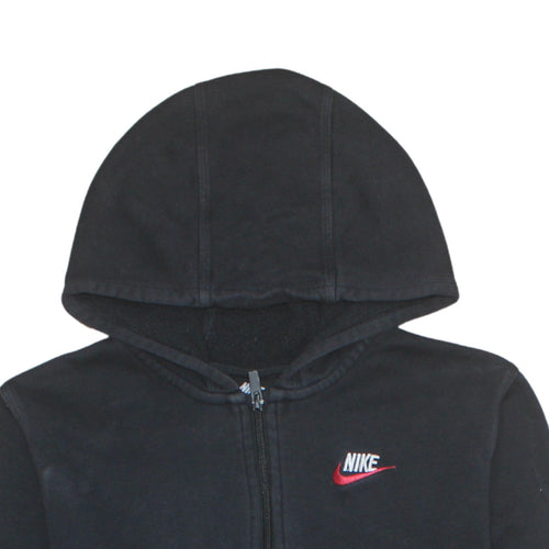 Nike Teens Black Full Zip Hoodie XL Classic Fit Fleece