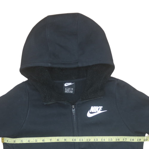 Nike Teens Black Full Zip Fleece Lined Hoodie XL