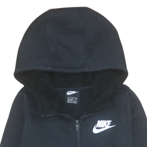 Nike Teens Black Full Zip Fleece Lined Hoodie XL