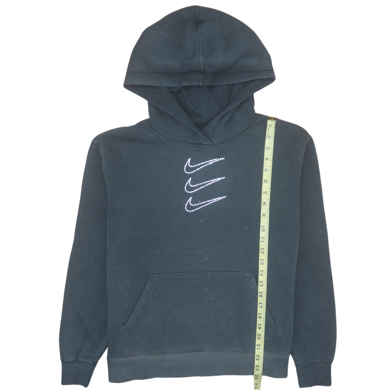 Nike Womens Black M Pullover Hoodie with Logo Detail