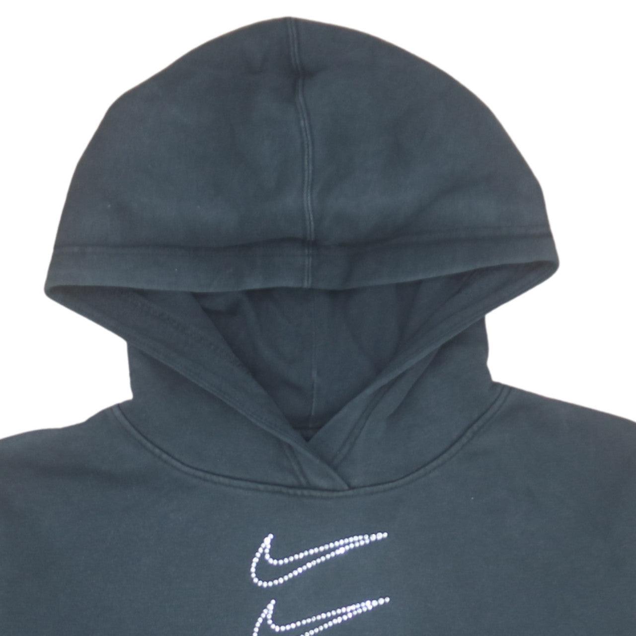 Nike Womens Black M Pullover Hoodie with Logo Detail