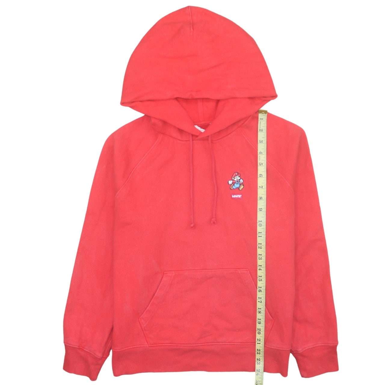 Levi's Men's Red Mario Embroidered Pullover Hoodie Size S