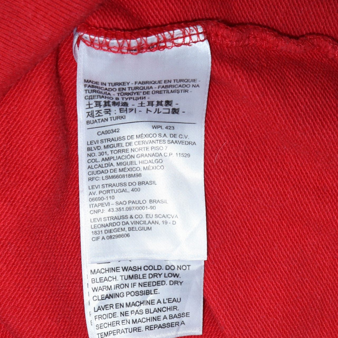 Levi's Men's Red Mario Embroidered Pullover Hoodie Size S