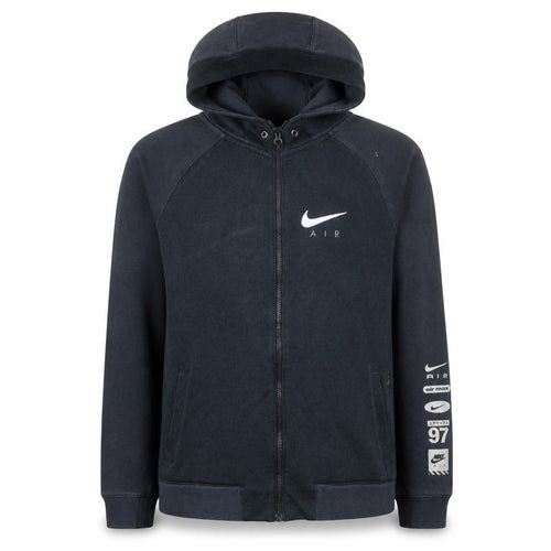 Nike Air Men's Black Full Zip Hoodie Fleece Size M Sportswear