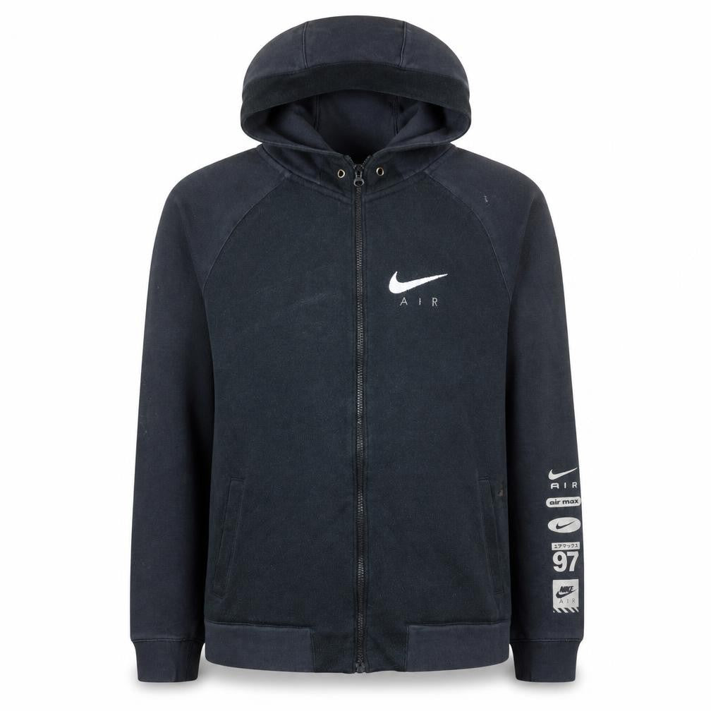 Nike Air Men's Black Full Zip Hoodie Fleece Size M Sportswear