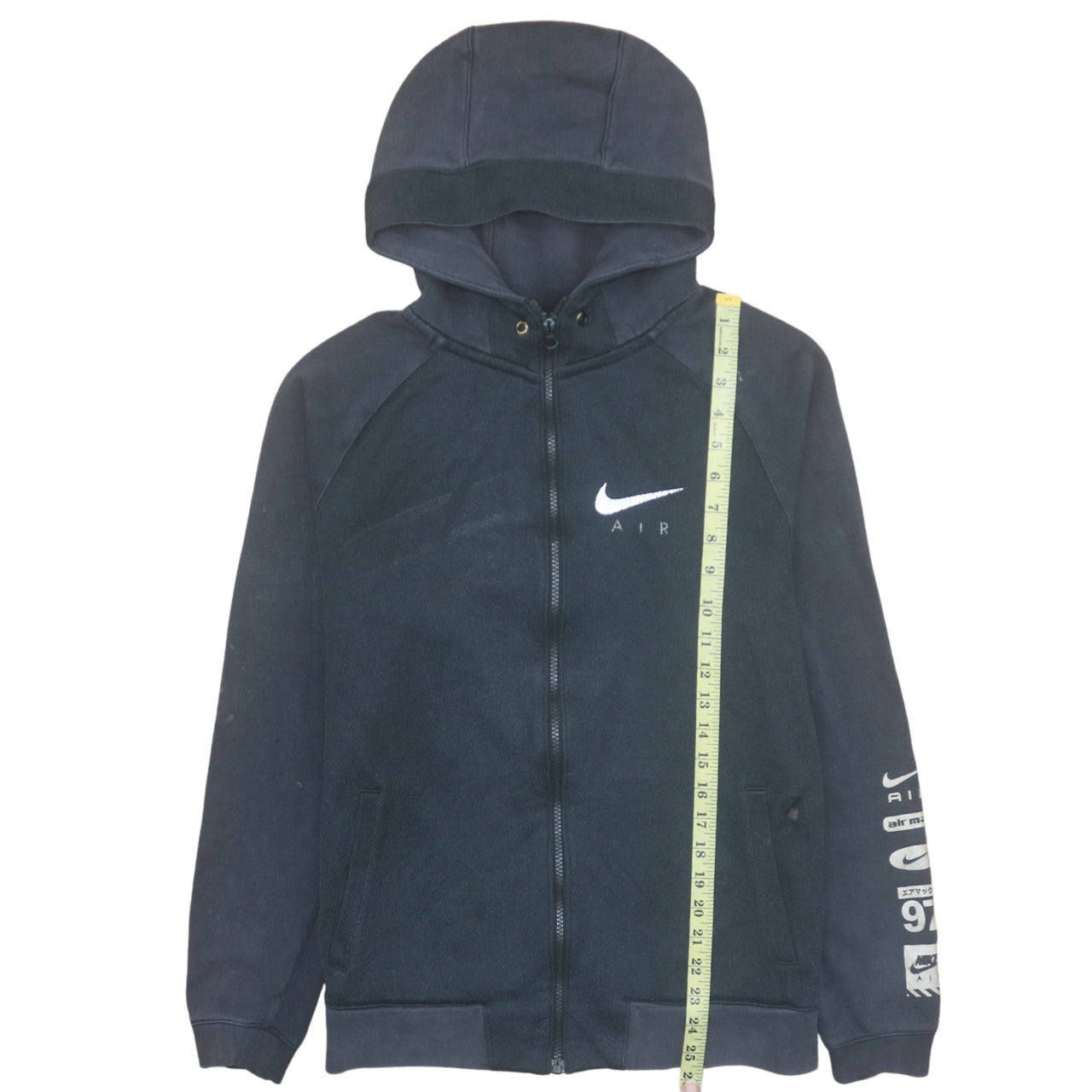 Nike Air Men's Black Full Zip Hoodie Fleece Size M Sportswear