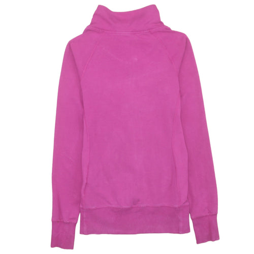 Nike Women XS Pink Full Zip Sweatshirt Dri-FIT Cotton Blend