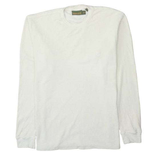 Timberland Men White 2XL Pullover Cotton Sweatshirt Classic Fit